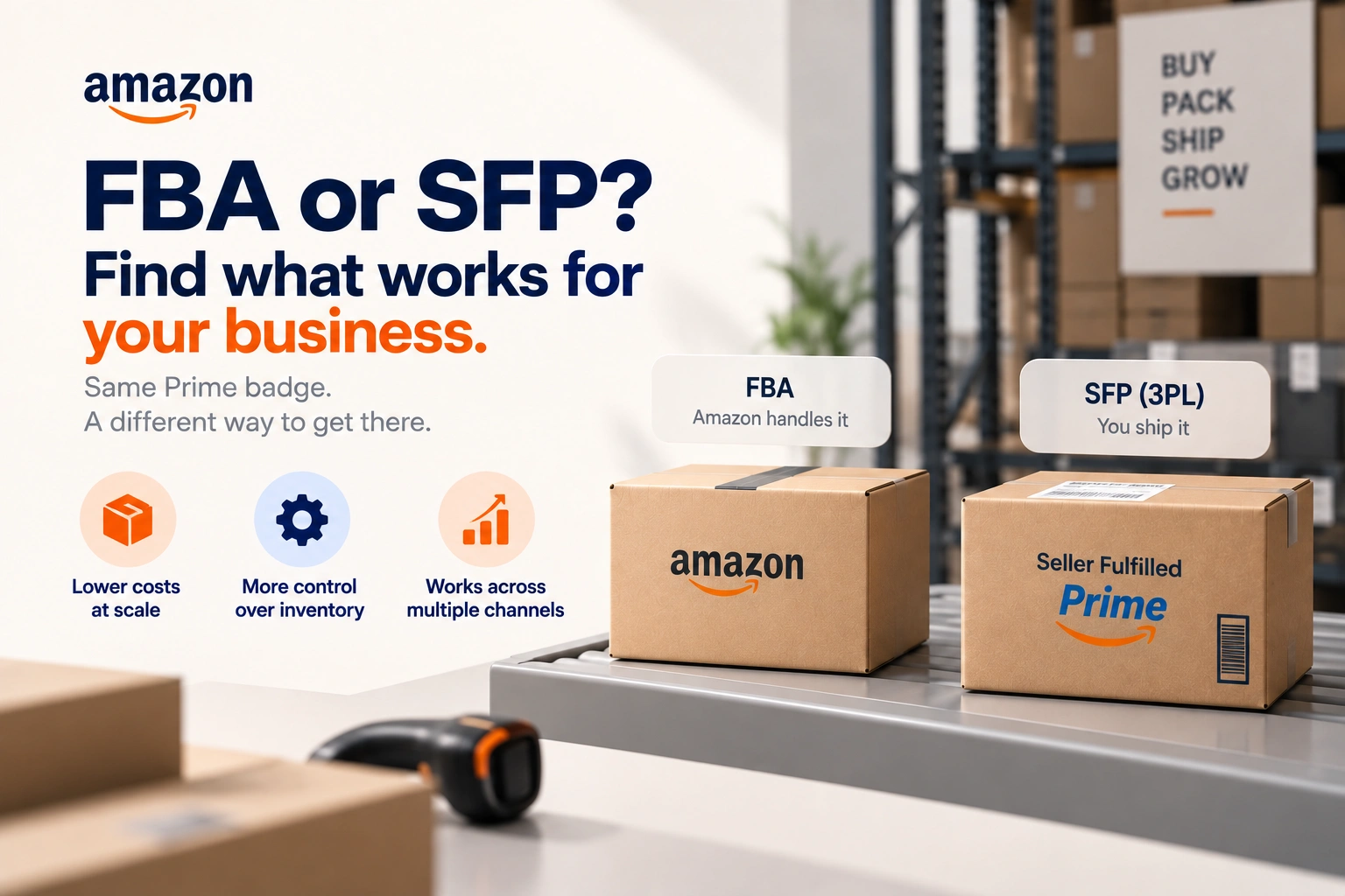Stock split between a marketplace warehouse and a third party one, with the same delivery promise coming out of both