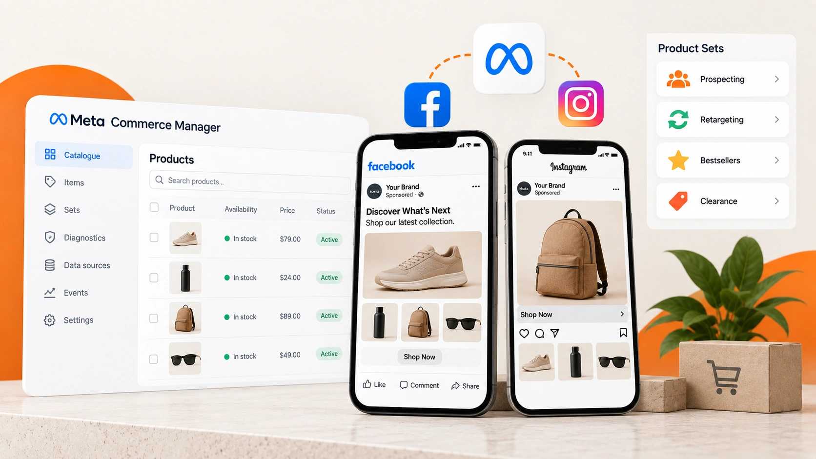 Catalogue and dynamic product ads: section banner