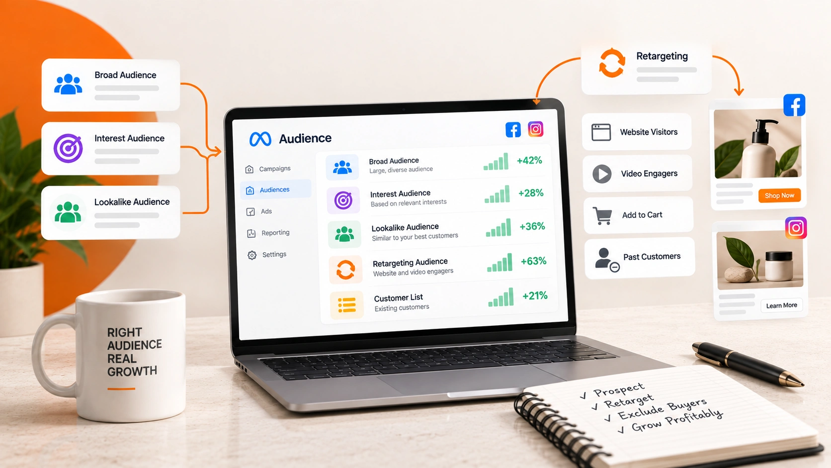 Audience and retargeting strategy: section banner