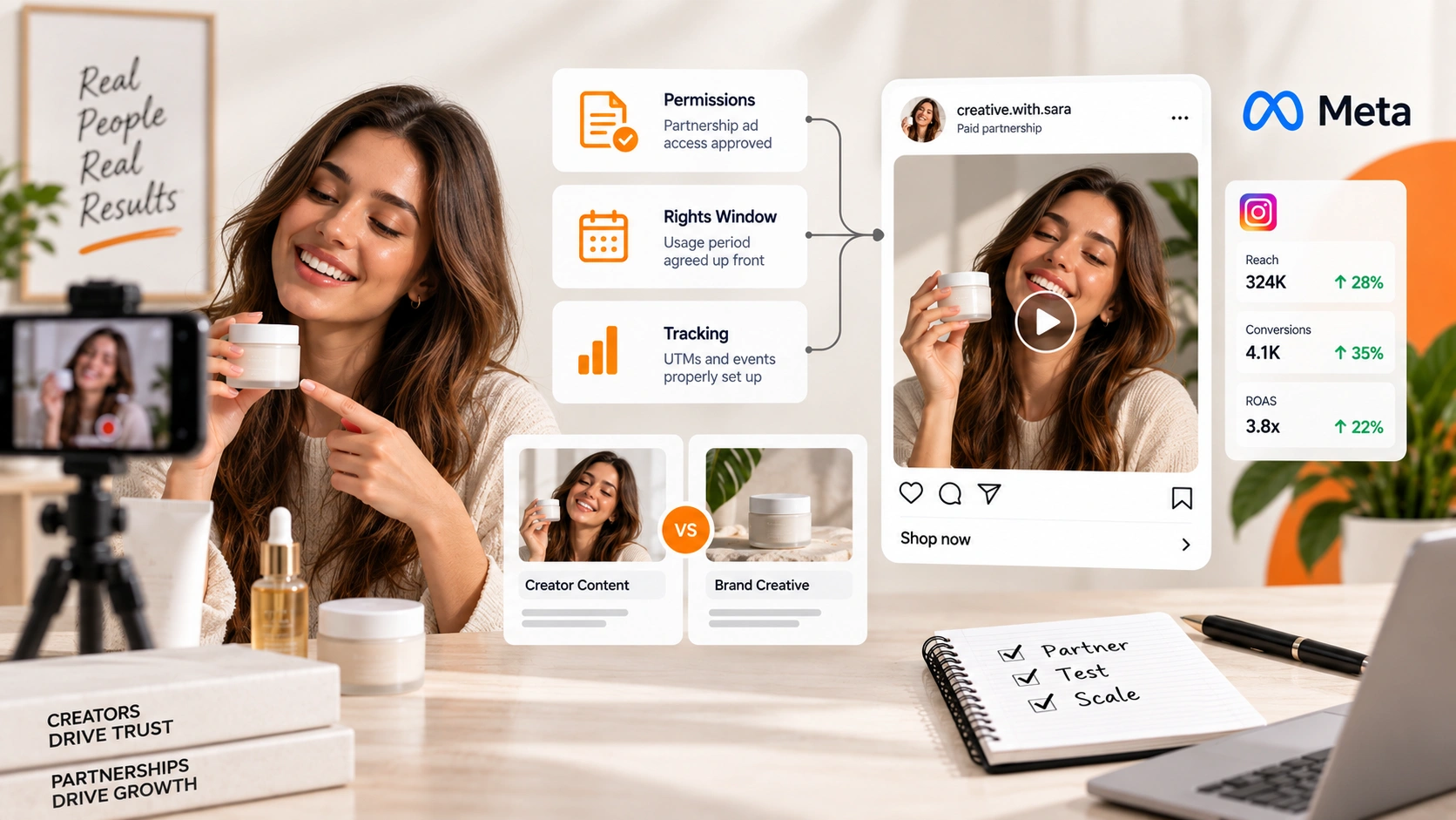 Creator and partnership ads: section banner