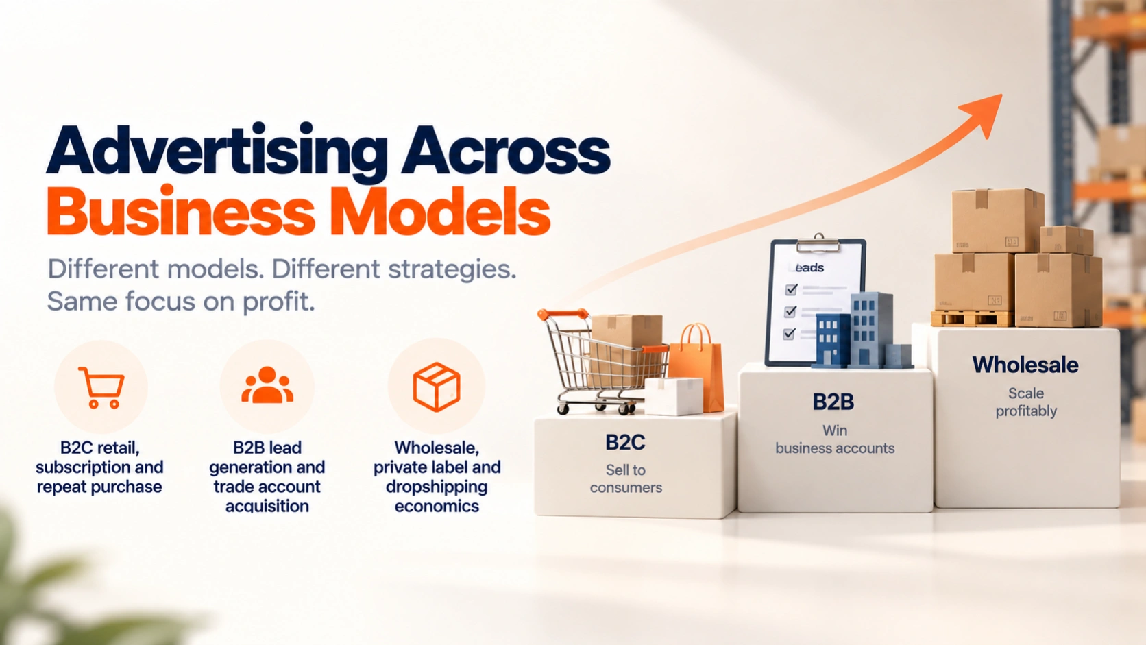 Advertising across business models: section banner