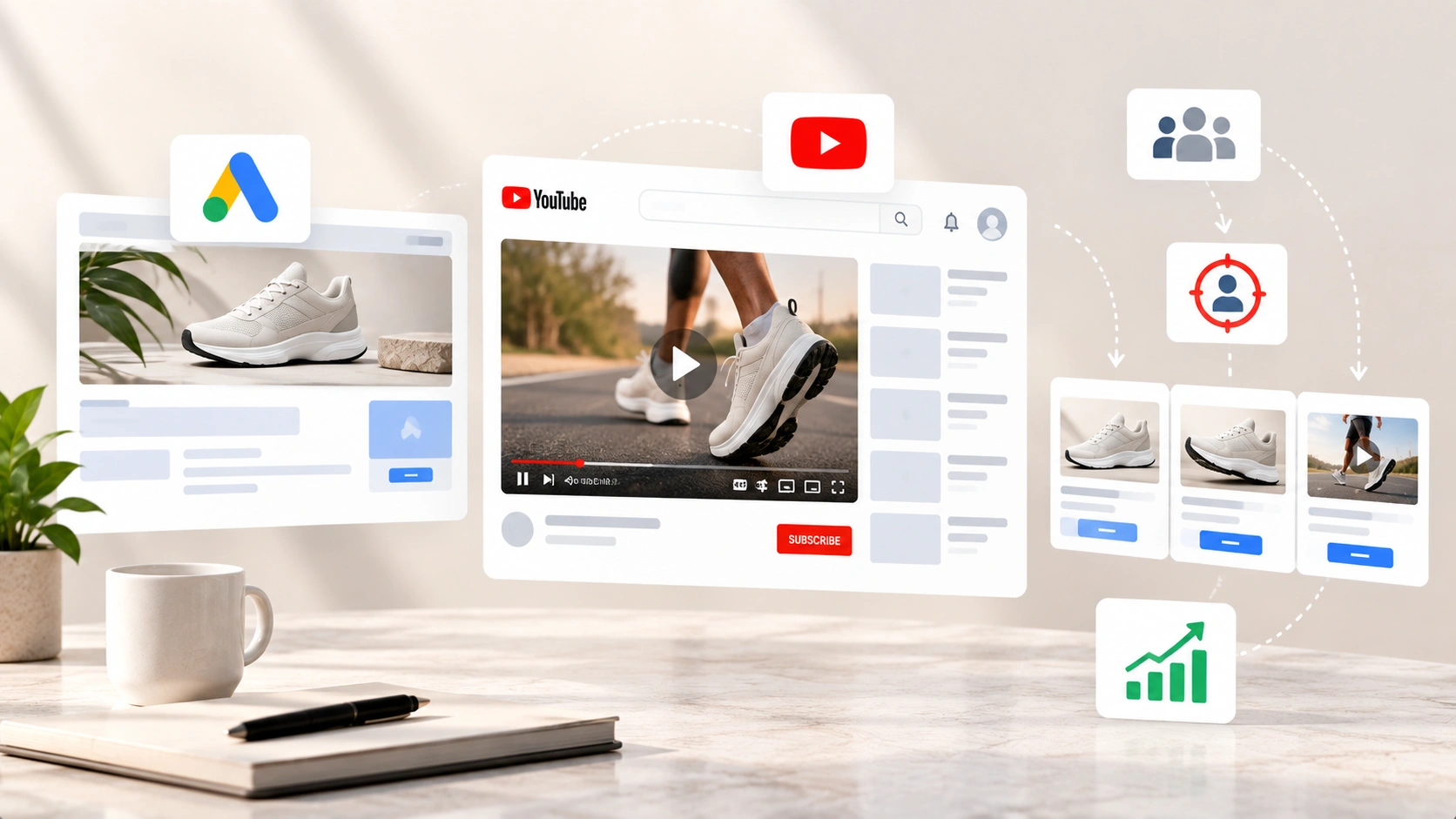 Display and YouTube advertising: section banner