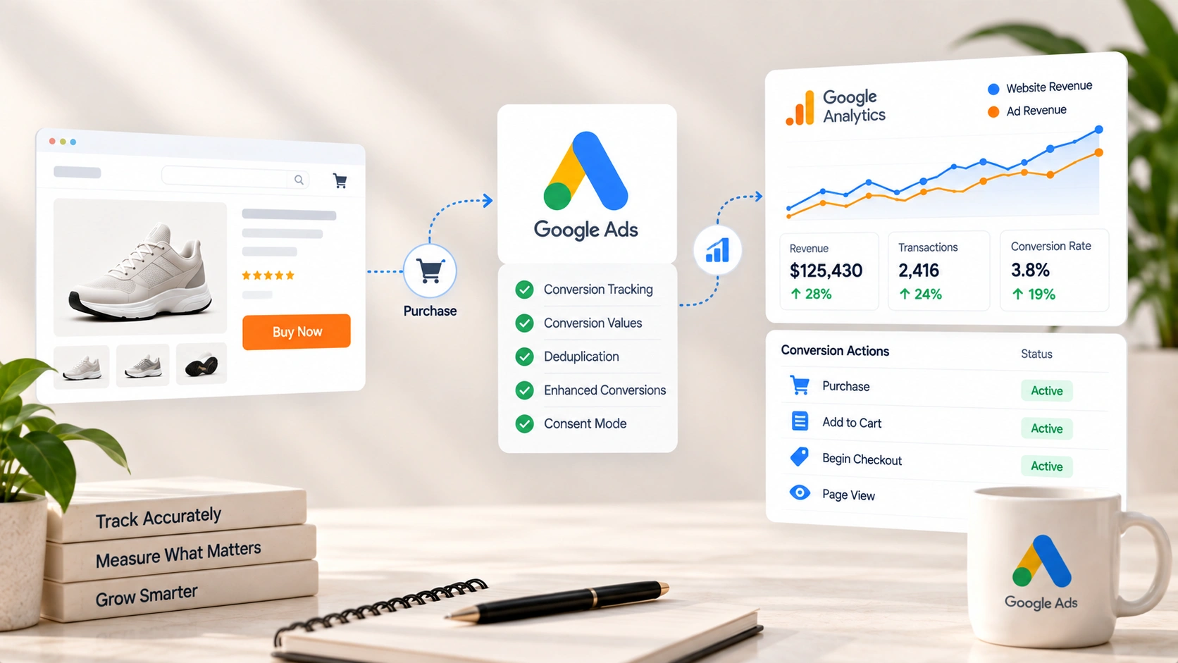 Conversion tracking and measurement: section banner