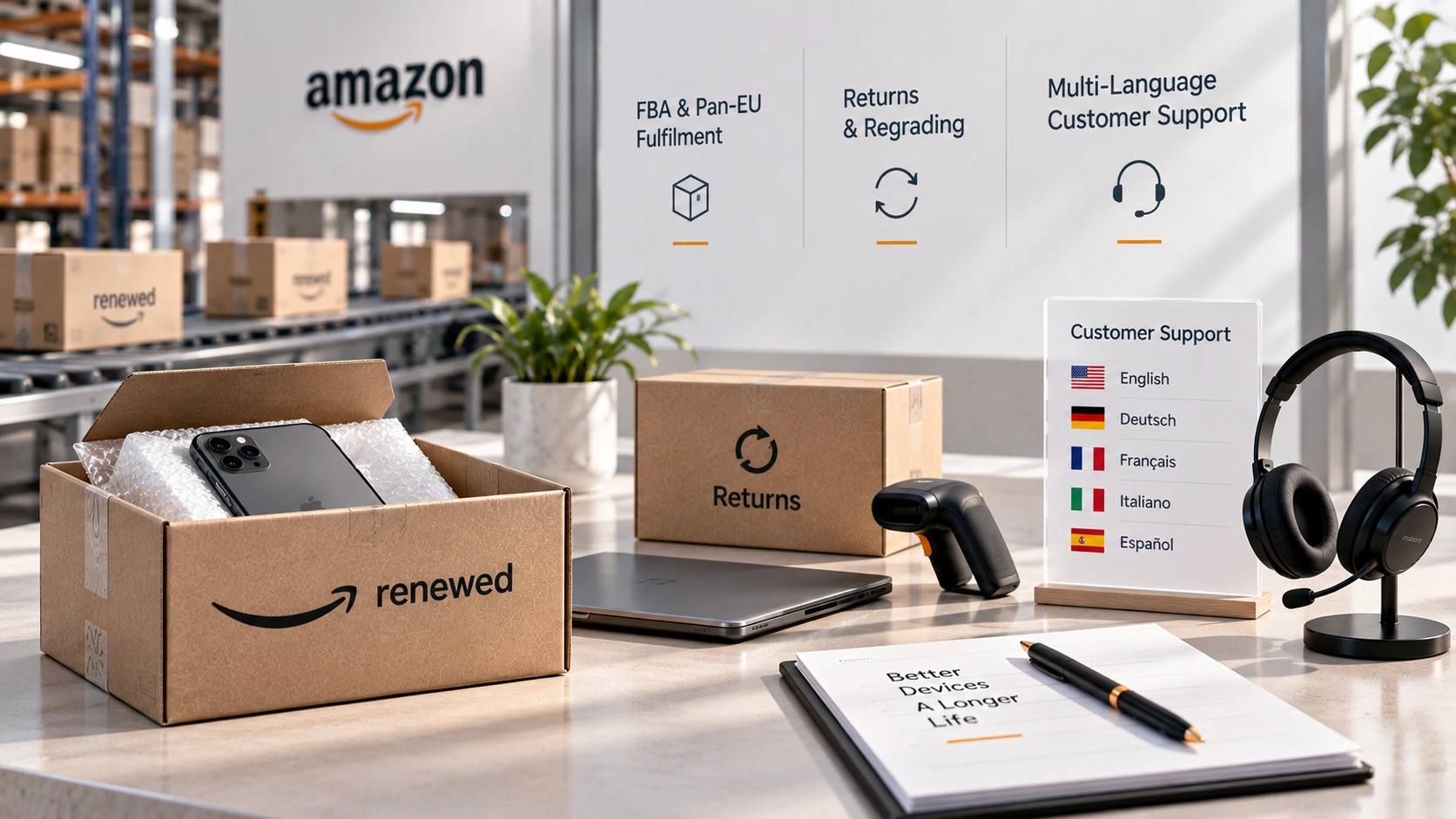 Fulfilment, returns and customer service.