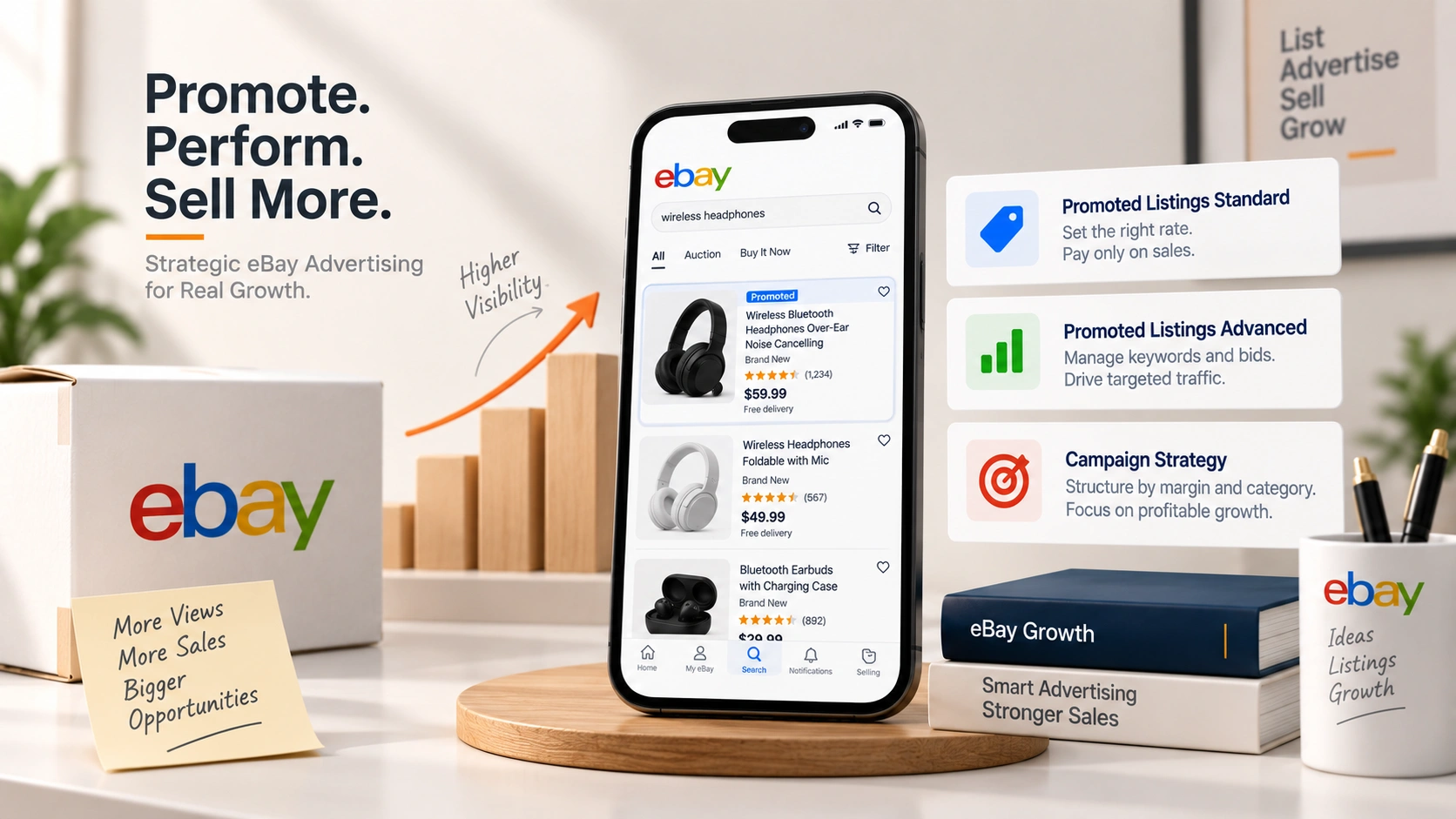 Promoted Listings and advertising: section banner