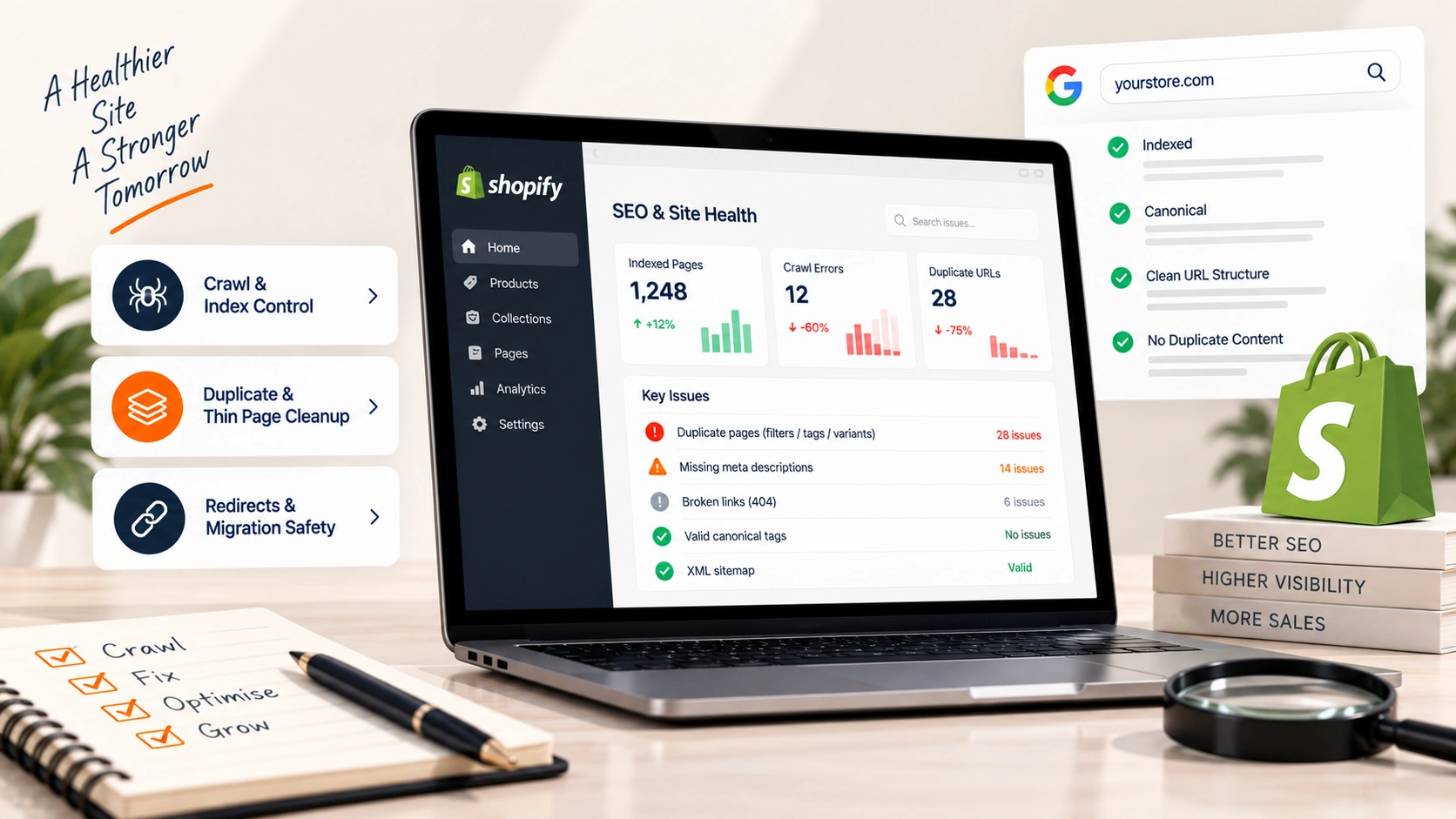 Technical SEO and site health: section banner