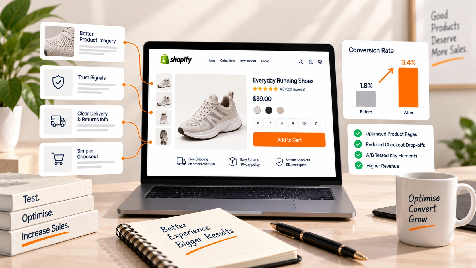 Conversion rate optimisation: section banner