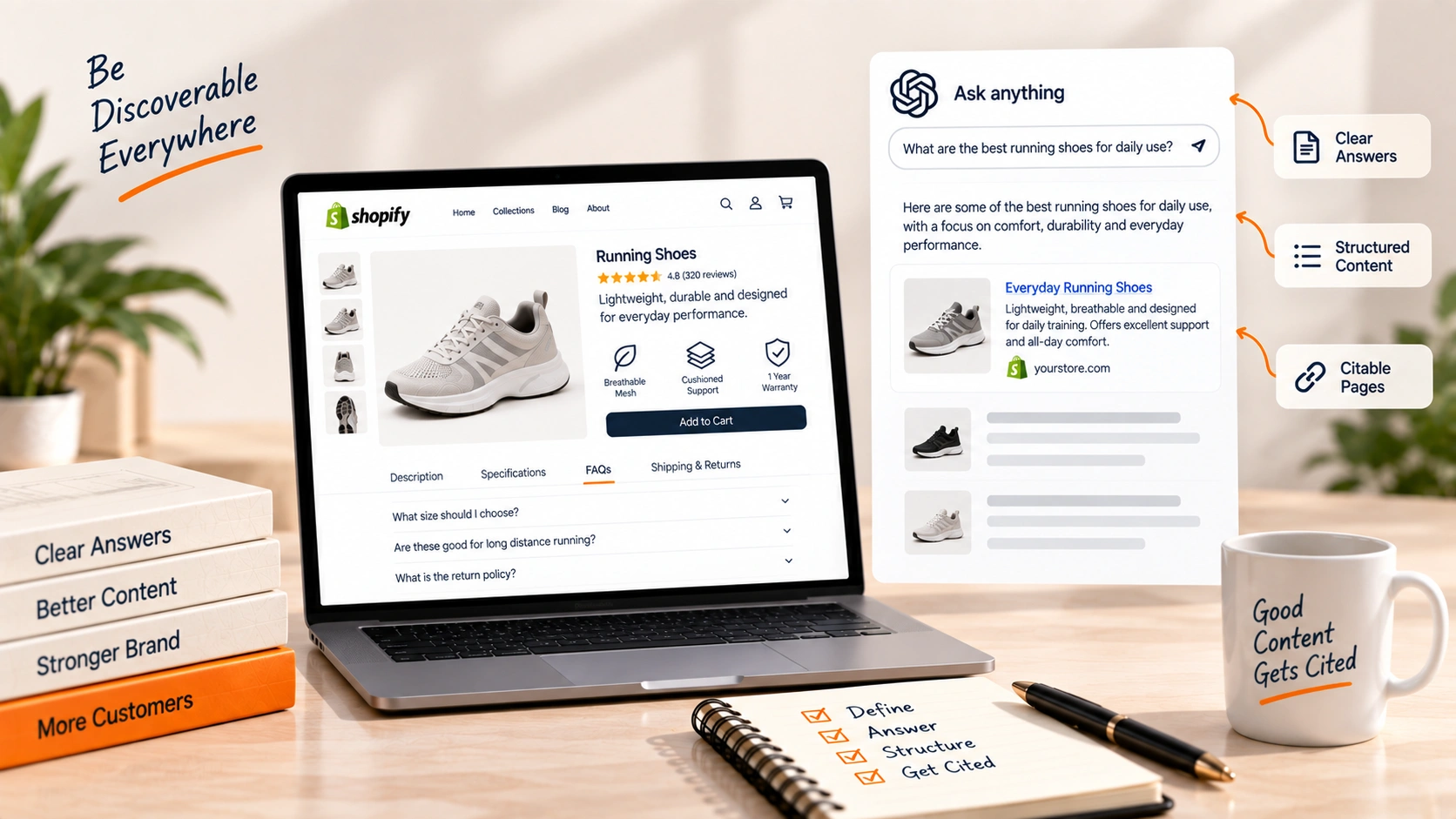 Answer engine and AI search visibility: section banner