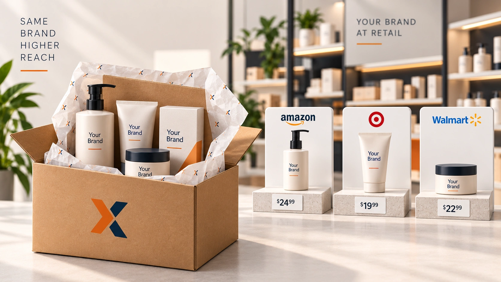 Your brand, at retail pricing