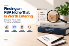 A shortlist of product ideas with demand, competition, margin and shipping cost scored against each