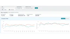 Amazon Sales Dashboard for January 2026 showing the sales snapshot and the daily units and sales charts.