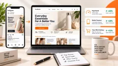 Landing page and post-click work: section banner