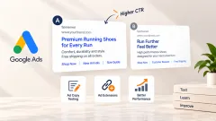 Ad copy and creative testing: section banner