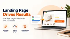 Landing page and conversion work: section banner