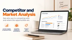 Competitor and market analysis: section banner