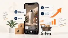 TikTok advertising: section banner