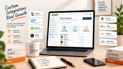 Custom apps and integrations: section banner