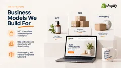 Business models we build for: section banner