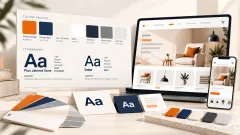 Colour and typography: section banner